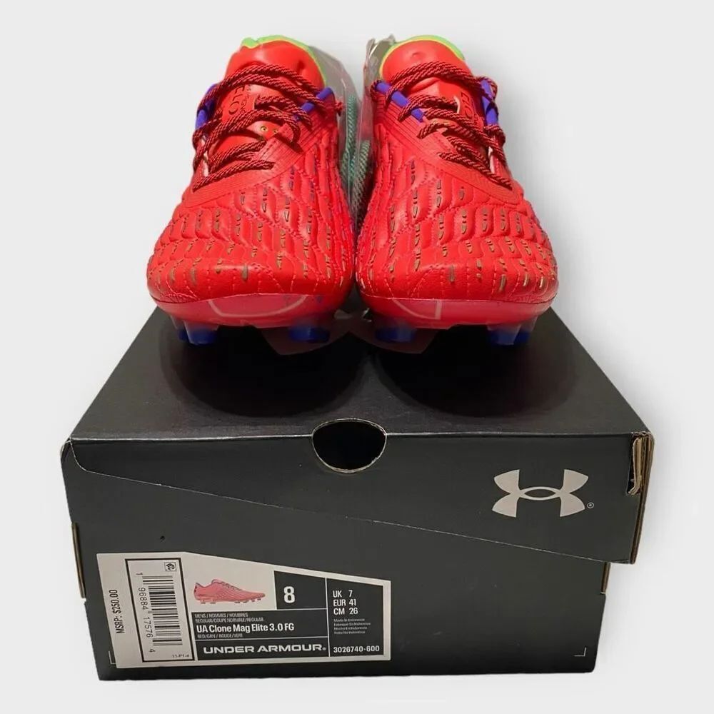 Under Armour Clone Magnetico Elite 3 FG Soccer Cleats 3026740-600 Mens size 8